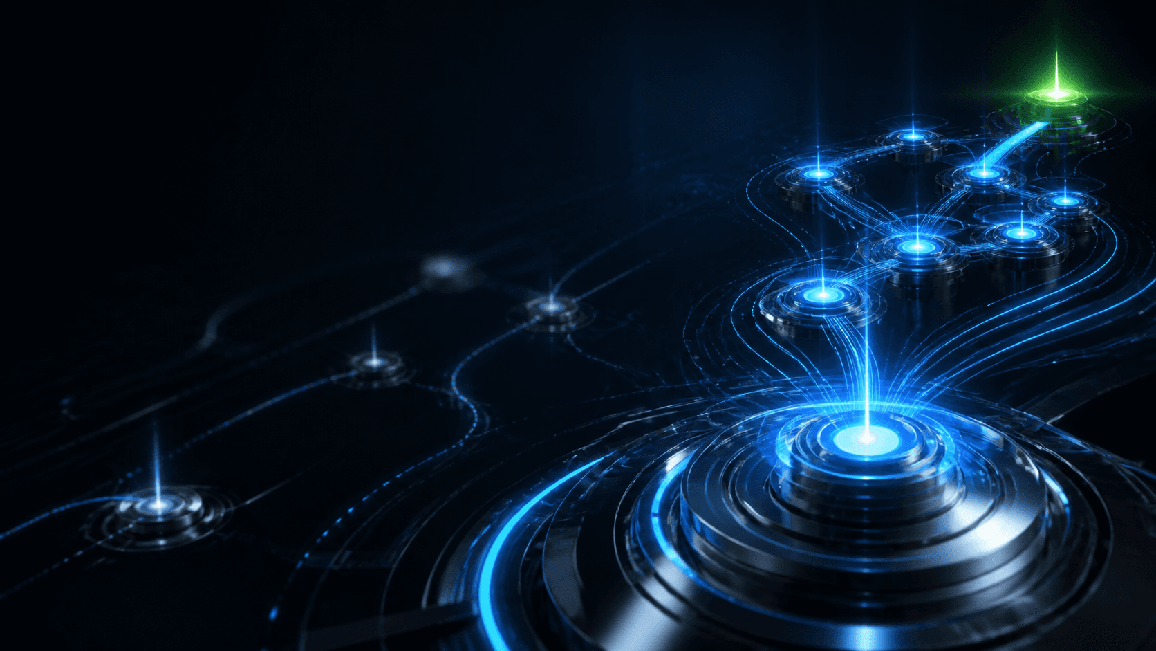 Connected response nodes carrying an opportunity toward a confirmed result